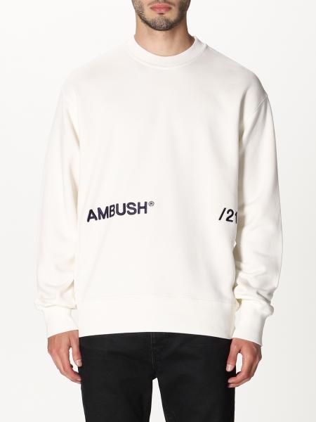 Ambush Outlet: crewneck sweatshirt with logo - White | Ambush