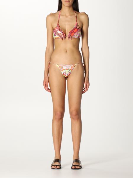 F**K: F ** k patterned bikini swimsuit