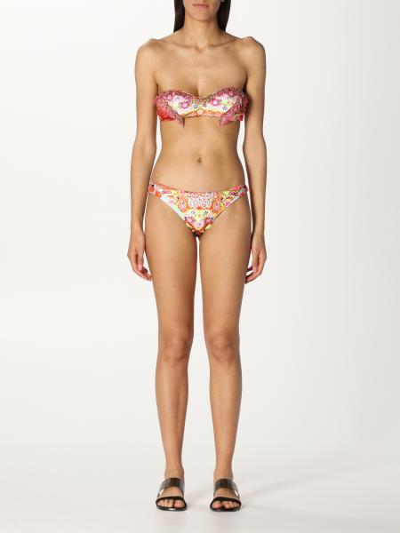 F**K: F ** k patterned bandeau costume