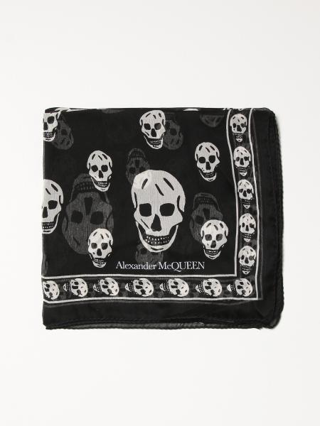 Alexander McQueen scarf with all over skulls