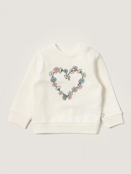 Stella Mccartney kids: Stella McCartney cotton sweatshirt with heart of flowers