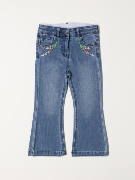 Stella Mccartney kids: Stella McCartney jeans in denim with embroidery