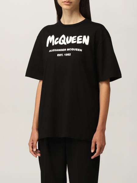 ALEXANDER MCQUEEN: logo T-shirt | T-Shirt Alexander Mcqueen Women 