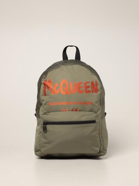 Metropolitan Alexander McQueen 背包，饰有 Logo Graffiti