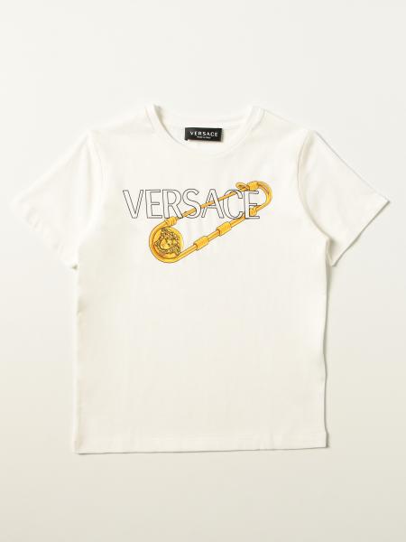 Young Versace: Versace Young T-shirt with lurex logo