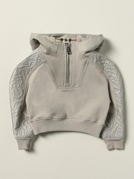 Burberry cotton jersey sweatshirt with quilted panels