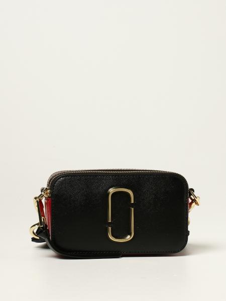 MARC JACOBS: The Snapshot bag in tricolor saffiano leather - Navy