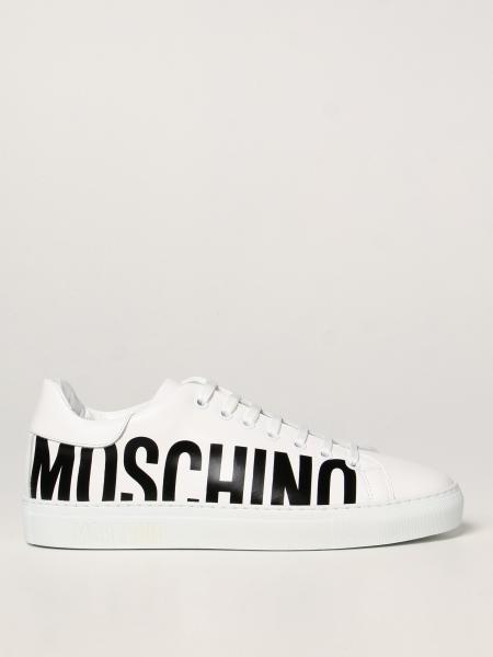 Moschino Couture trainers in leather with logo