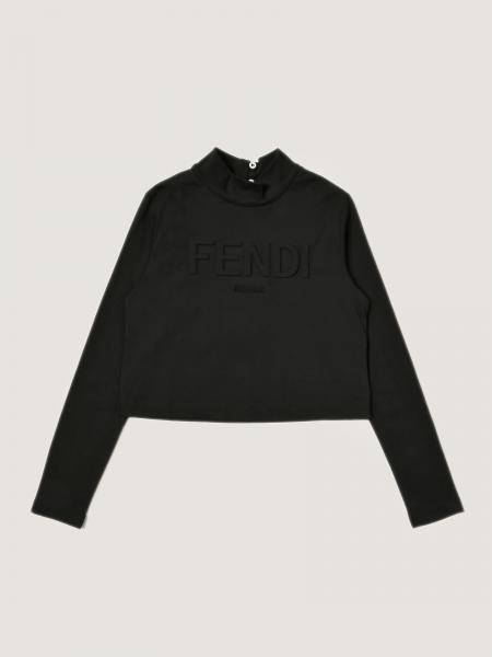 Fendi kids: Fendi sweatshirt with embossed logo