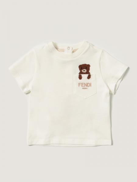 Fendi bambino: T-shirt Fendi in cotone stretch