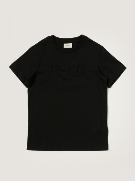 Fendi kids: Fendi basic cotton T-shirt