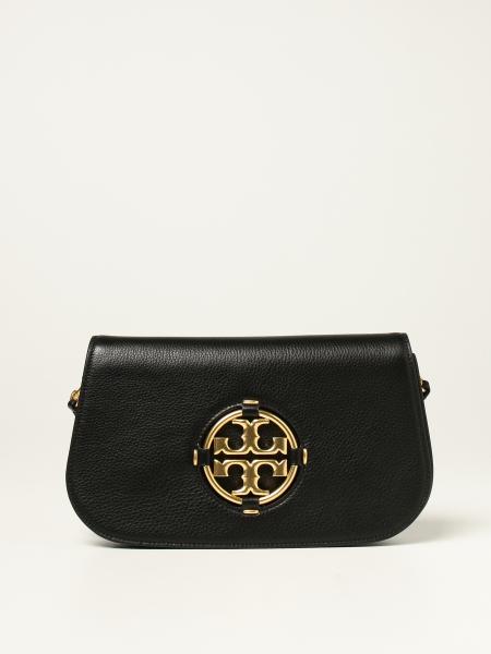 Tory Burch Black Genuine Leather Miller Cross-Body Bag at FORZIERI