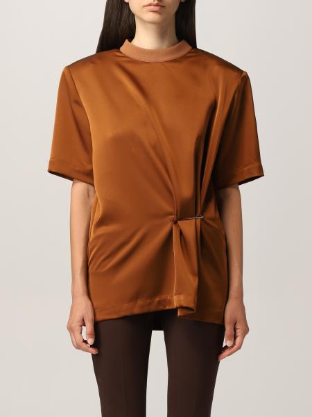 THE ATTICO Damen T Shirt Leder The Attico T Shirt 213WCT52 E020 online auf GIGLIO.COM