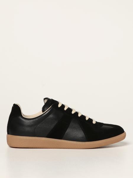 Replica Maison Margiela sneakers in leather and suede