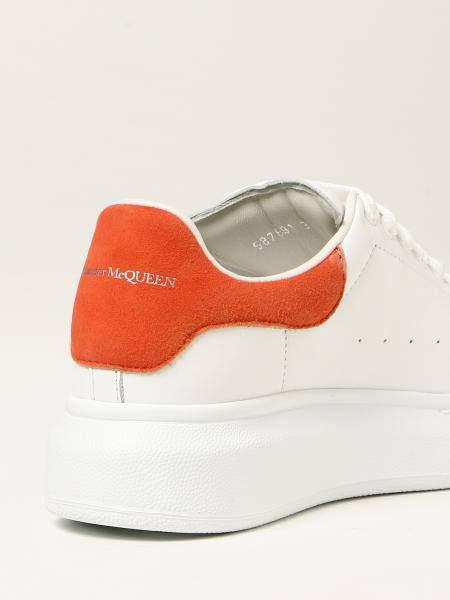 ALEXANDER MCQUEEN: Sneakers in pelle - Arancione | Scarpe Alexander Mcqueen  587691 WHX12 GIGLIO.COM