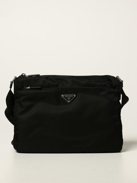 PRADA: nylon crossbody bag - Black | Prada crossbody bags 1BC421 RV44  online on 