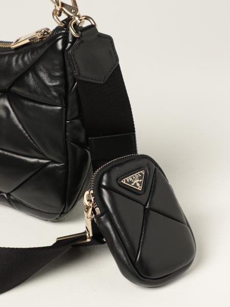 PRADA: System bag in patch nappa | Crossbody Bags Prada Women Black ...
