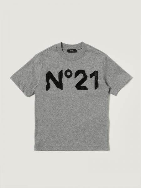 N ° 21 cotton T-shirt with applied logo