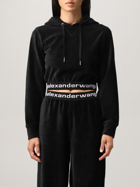 T BY ALEXANDER WANG: sweatshirt for woman - Black | T By Alexander 