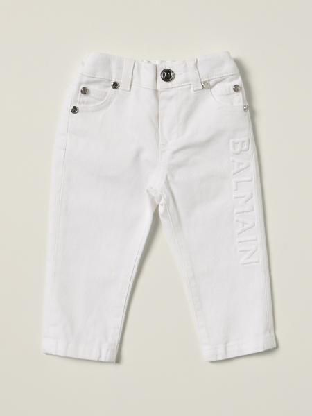 Jeans Balmain skinny con logo ricamato