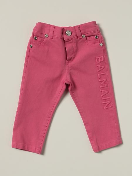 Jeans Balmain skinny con logo ricamato
