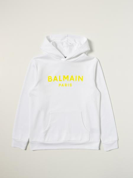 Balmain cotton sweatshirt with logo