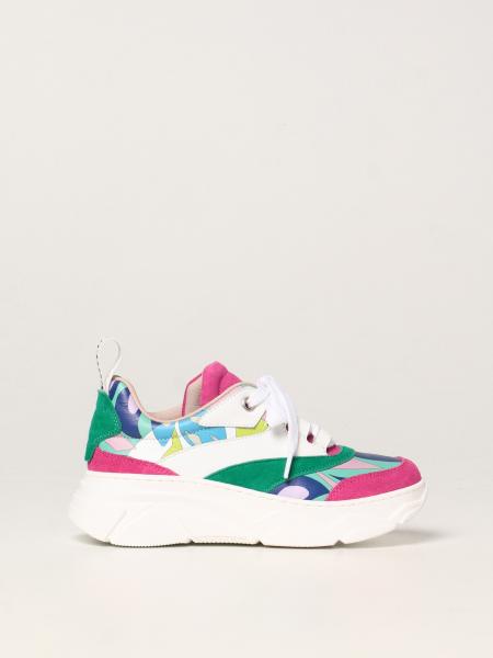 Emilio Pucci sneakers in printed leather