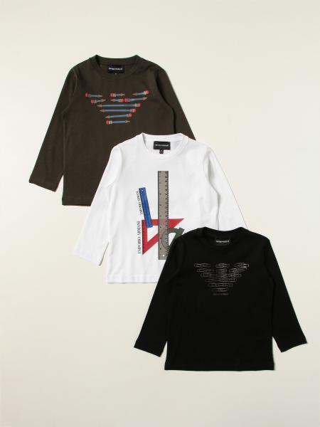 Emporio Armani bambino: Set 3 t-shirt Emporio Armani con logo