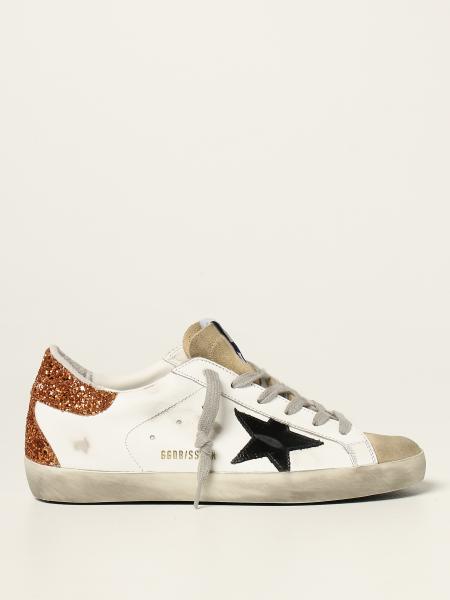 Golden Goose women: Super-Star classic Golden Goose sneakers in leather and suede