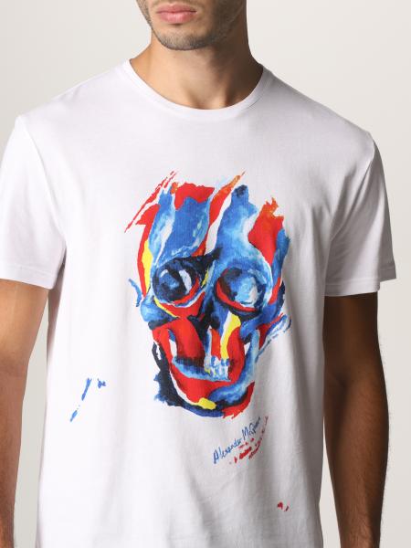 T-shirt with skull print | T-Shirt Alexander Mcqueen Men White