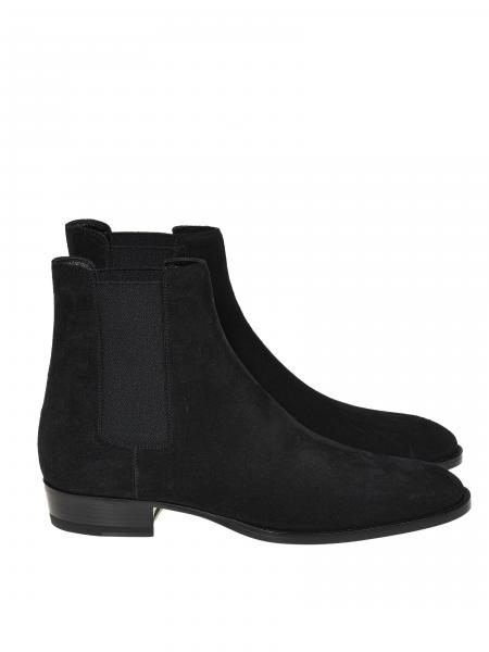 SAINT LAURENT: boots for men - Black | Saint Laurent boots 443208 BT300 ...