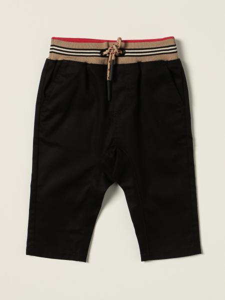Burberry jogging pants in cotton twill with striped pattern