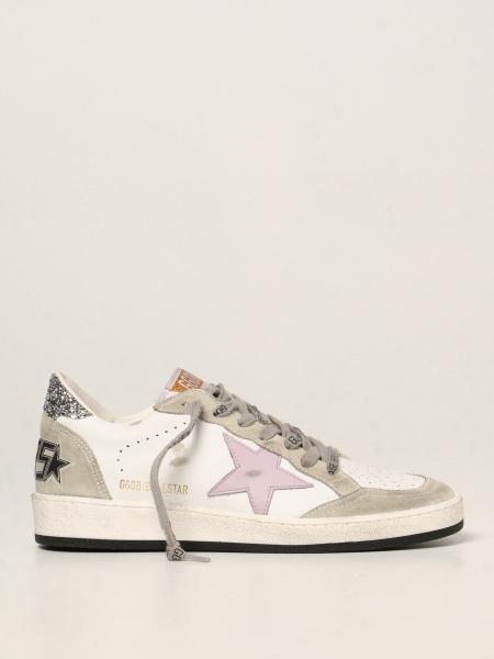 GOLDEN GOOSE: Ball Star trainers in leather - White | Golden Goose ...