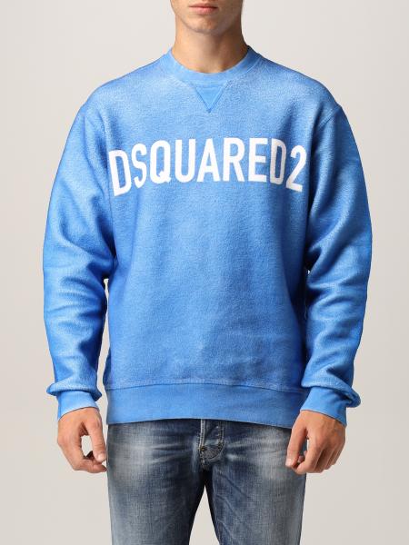 size  L. New Authentic Dsquared2 Sweatshirt  Blue 