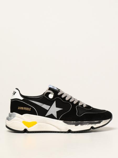 Golden Goose shoes for men: Golden Goose Running Sole trainers in suede and lycra