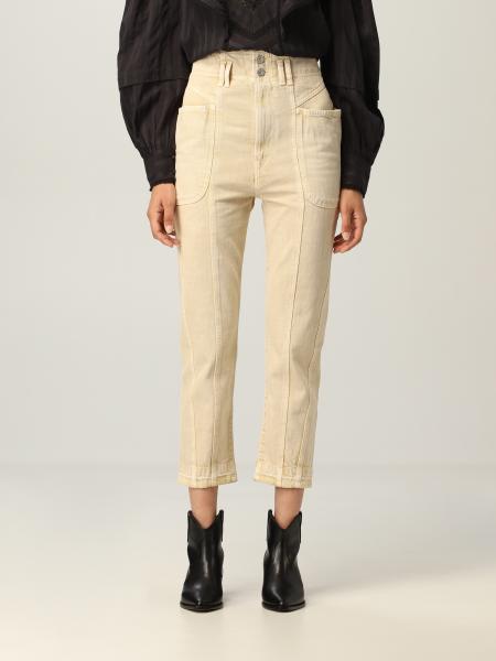 Isabel Marant Etoile: Jeans cropped Isabel Marant Etoile in cotone