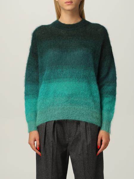 ISABEL MARANT ETOILE: sweater in shaded mohair - Green | Isabel Marant ...