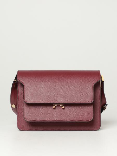 Marni East/West Trunk Crossbody Bag - Red