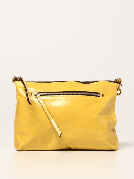 ISABEL MARANT: leather bag - Yellow | Isabel bags BF003921A001M online on