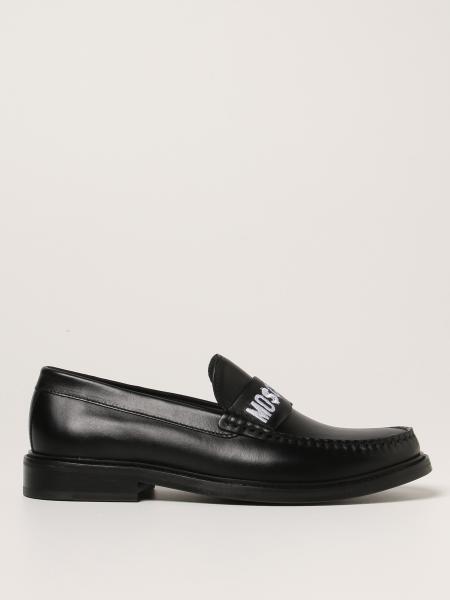 Moschino Couture loafers in calfskin with logo