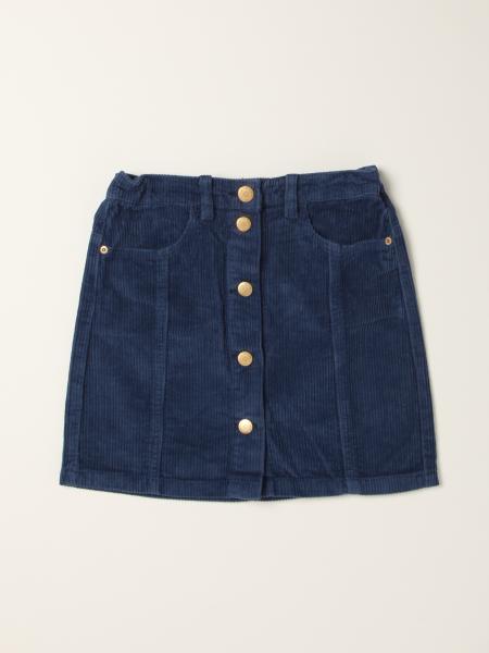 Molo girls' clothing: Molo mini skirt in ribbed cotton