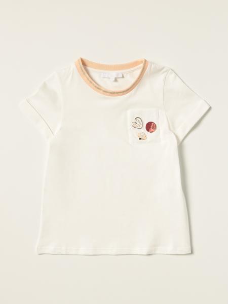 Chloé: T-shirt Chloé in cotone con logo