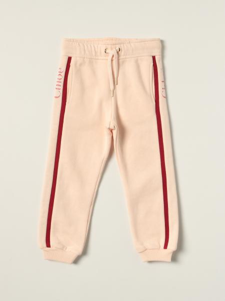 Chloé jogging pants in cotton with logo