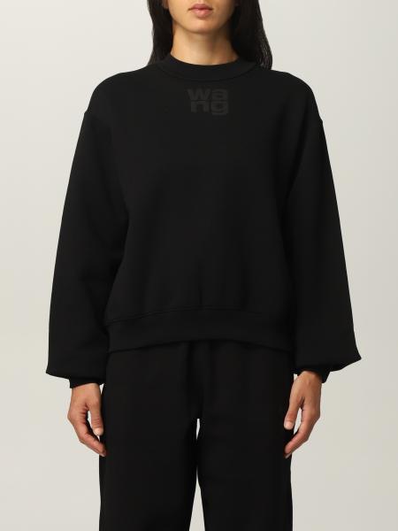 ALEXANDER WANG: cotton sweatshirt - Black | Alexander Wang sweatshirt ...