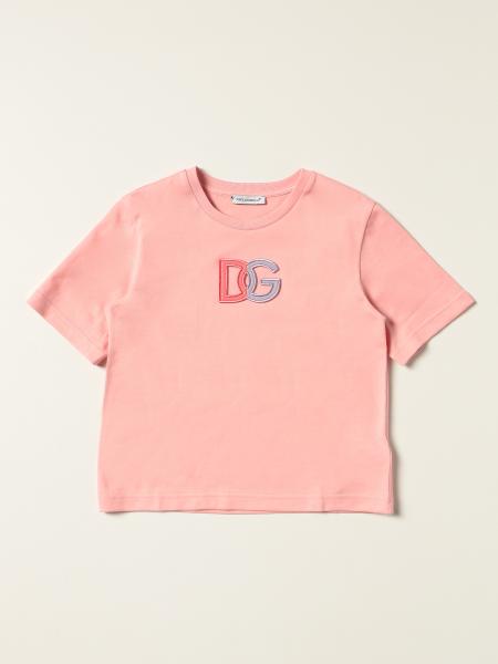 Dolce & Gabbana: T-shirt Dolce & Gabbana in cotone con logo DG