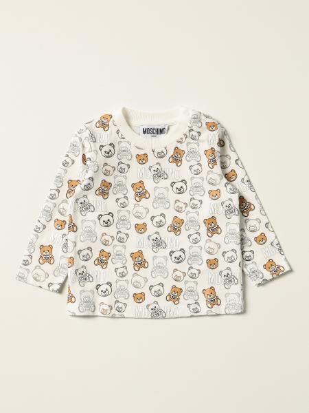 T-shirt Moschino Baby in cotone con teddy all over