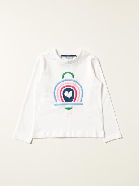 T-shirt Simonetta in cotone con stampa rainbow