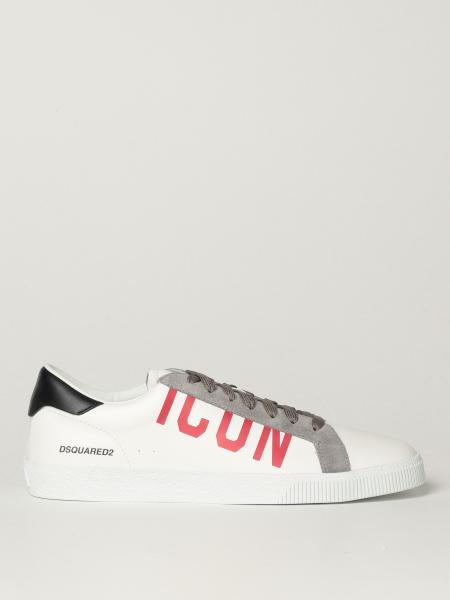 Dsquared2 sneakers in leather and suede