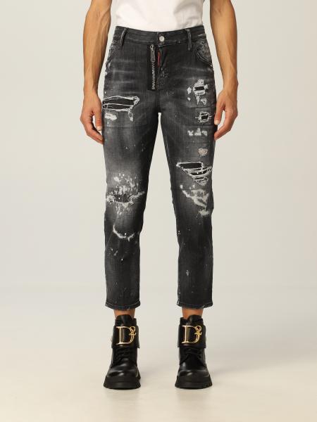 Dsquared2 slim jeans in worn denim