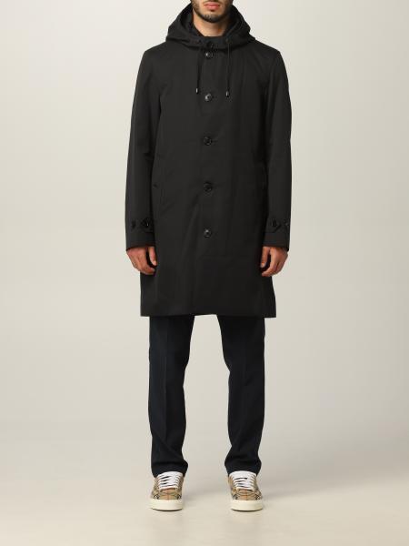 Burberry men: Burberry coat in cotton gabardine